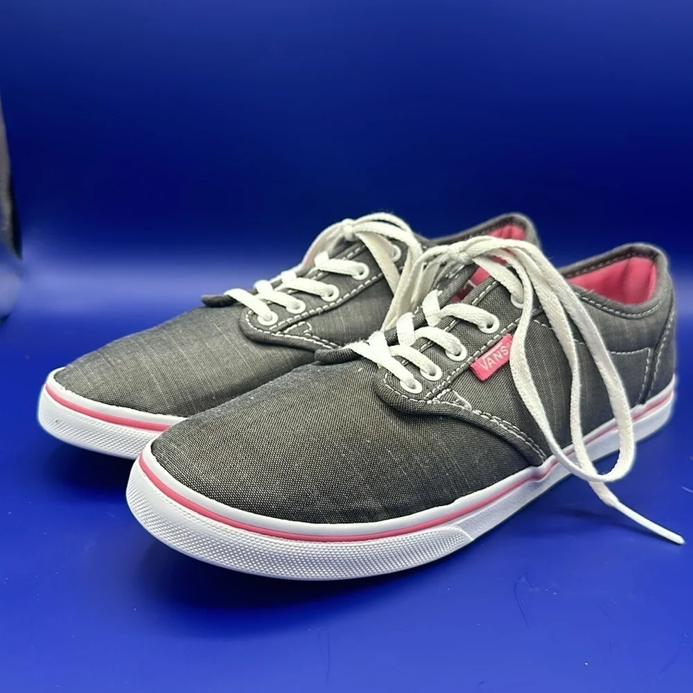 Vans Off The Wall Gray Low Top Shoes Sneakers Women's Size 7